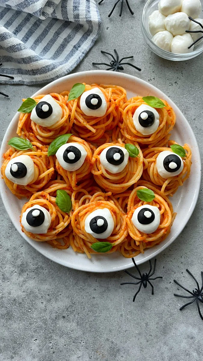 Pâtes Yeux d'Halloween