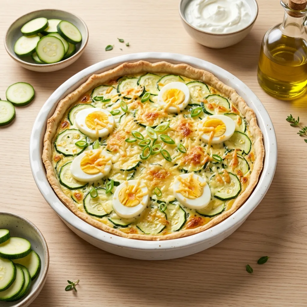 Quiche légère aux courgettes et fromage frais