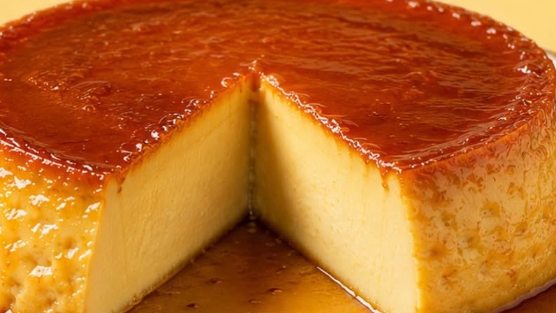 Flan Fondant au Mascarpone & son Caramel Doré