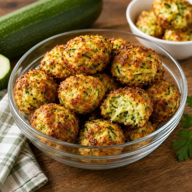 Muffins salés aux courgettes, fromage râpé et herbes (style bouchées)