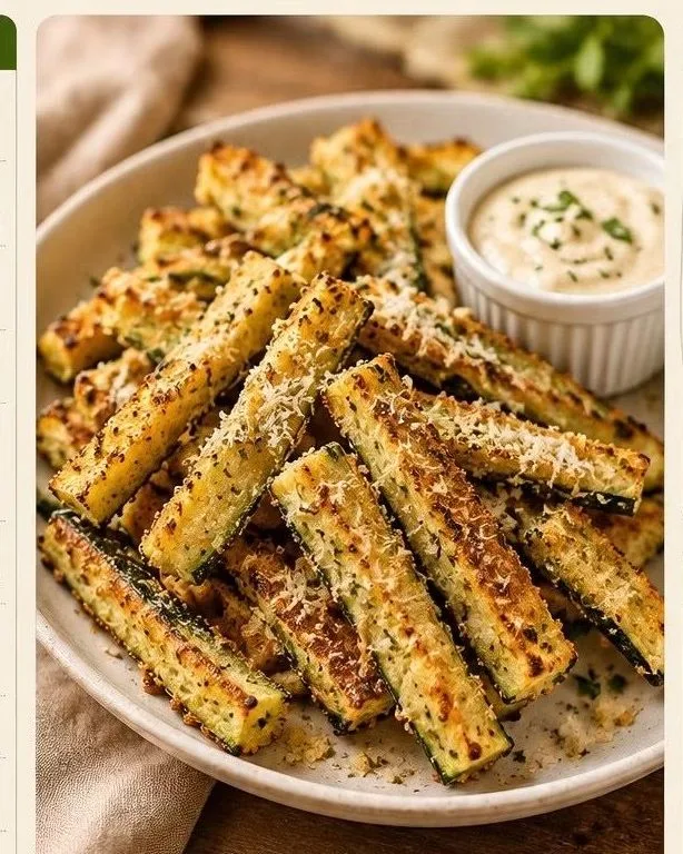 Frites de courgettes au parmesan