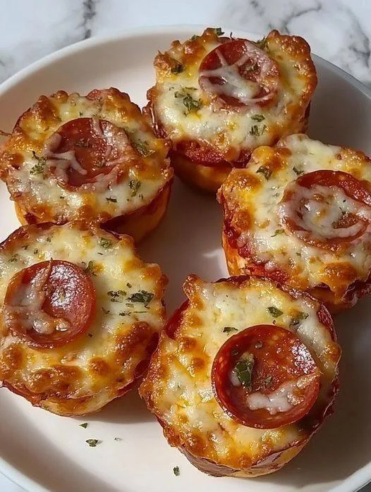 Muffins pizza à la friteuse à air