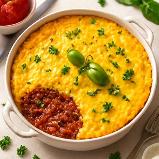 Courge à la bolognaise façon Parmentier