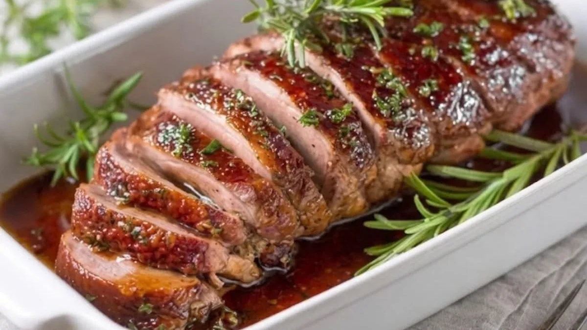 Rôti de Magrets de Canard au Miel & Romarin