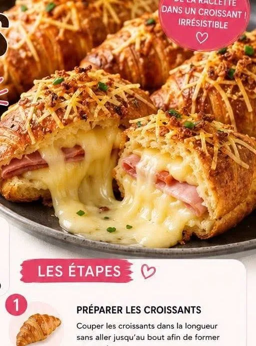 Croissants Façon Raclette Fondante