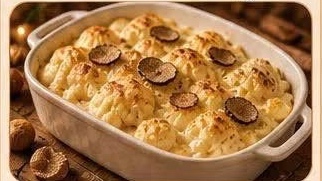 Gratin de chou-fleur à la béchamel truffée