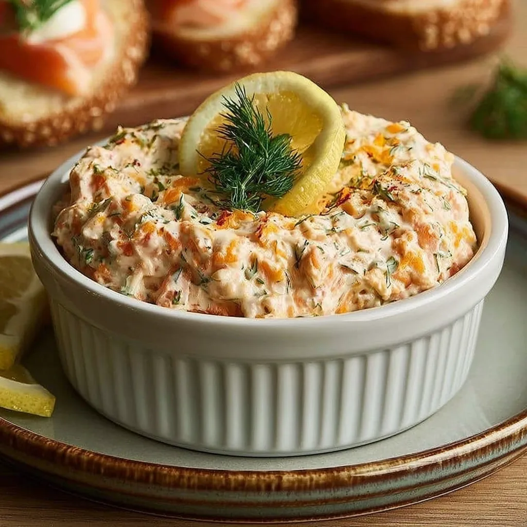 Tartinade crémeuse au saumon et citron