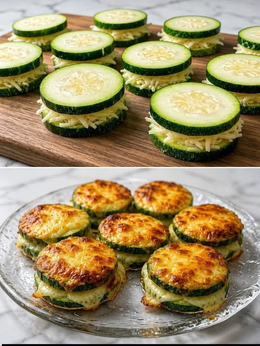 Rondelles de courgettes au fromage