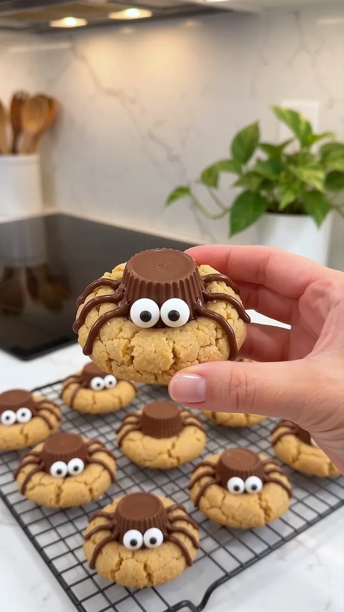 Biscuits Araignée au Beurre de Cacahuète