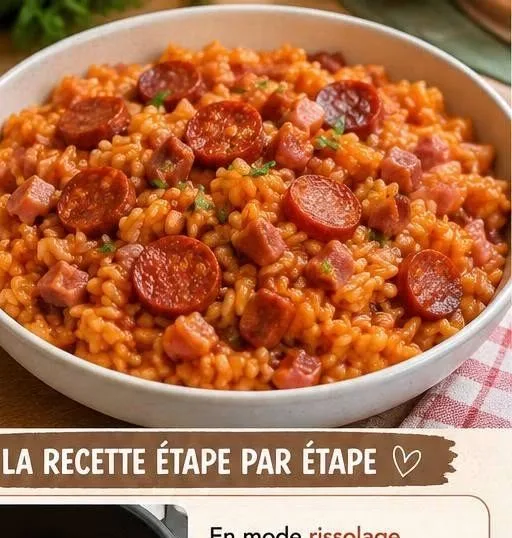 Riz chorizo lardons au cookeo