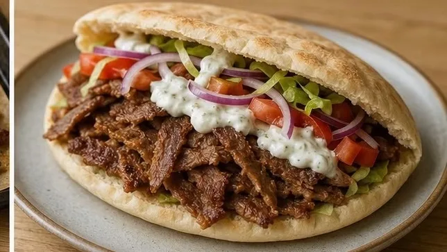 Döner minute au papier cuisson
