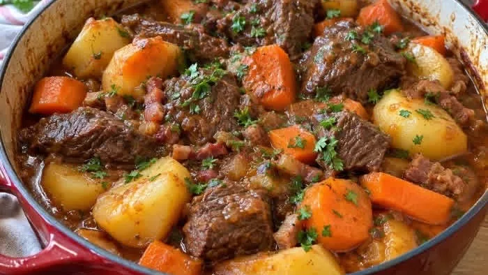 Bœuf Mode à l'Ancienne – Fondant et Mijoté en Cocotte