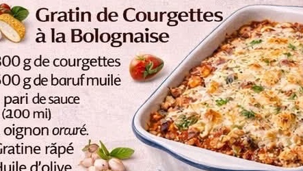 Grain de Courgettes à la Bolognaise