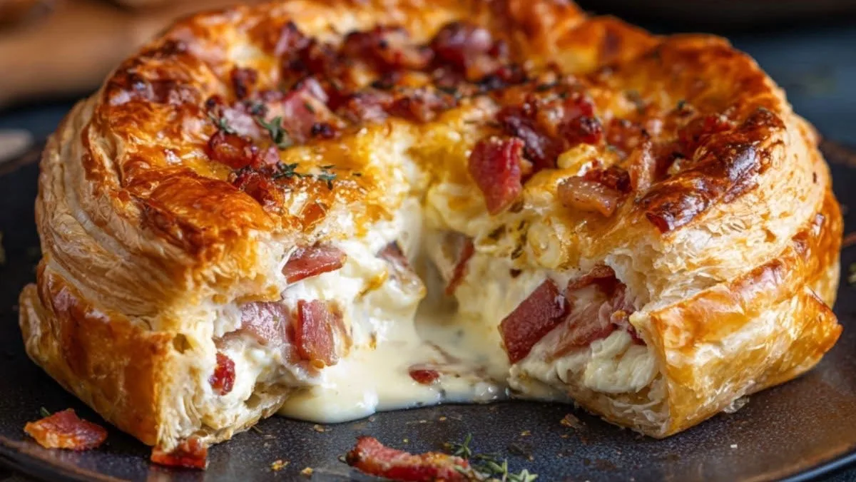 Feuilleté au Camembert et Lardons