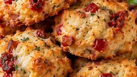 Biscuits tomates séchées et mozzarella