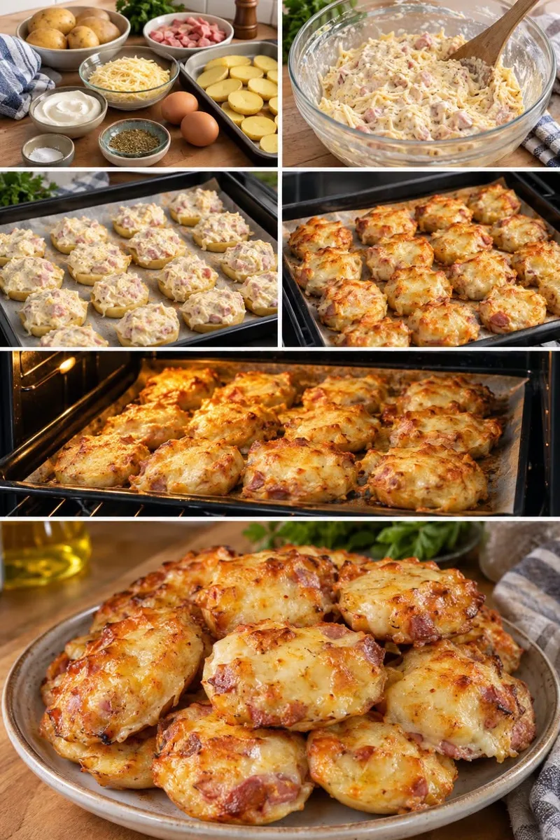 Bouchées au Comté et Lardons