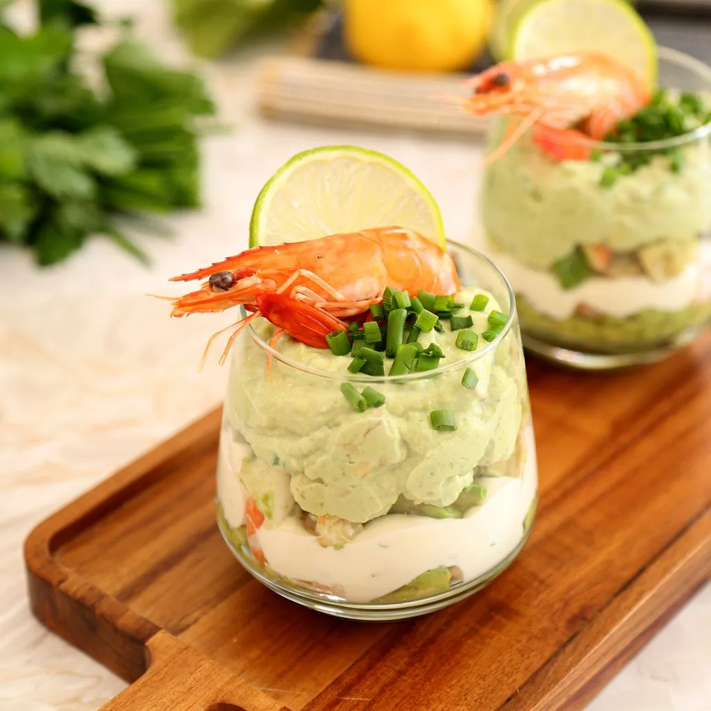 Verrines avocats crevettes et fromage frais : la meilleure recette