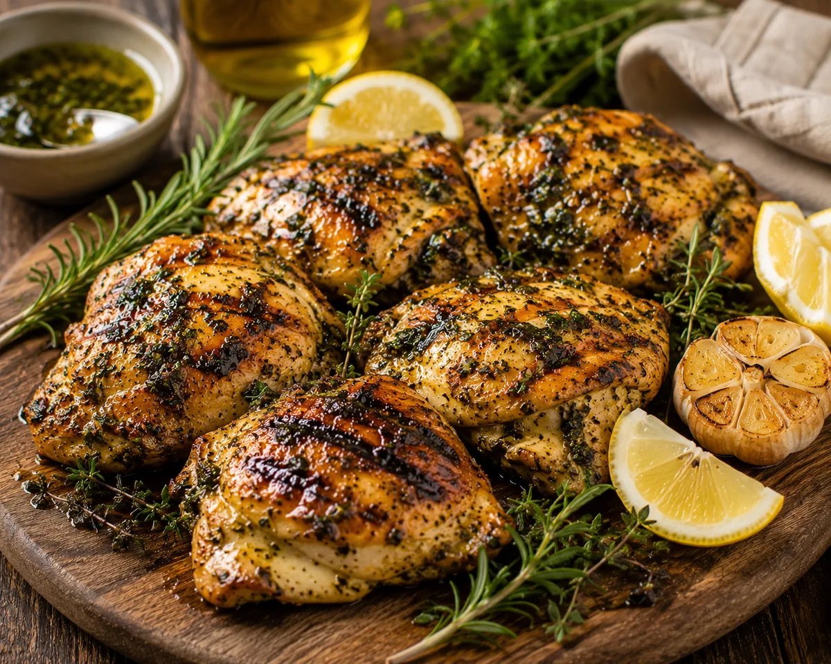 Poulet mariné aux herbes