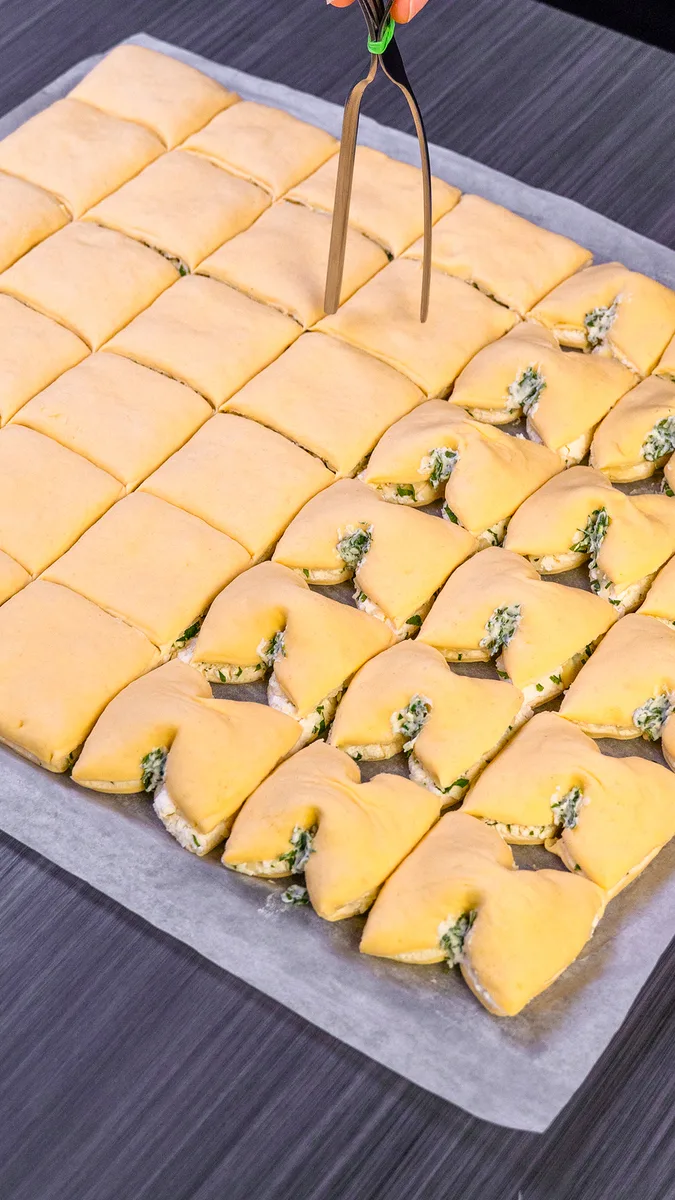 Fromage à la crème - Apéritif avec pâte feuilletée