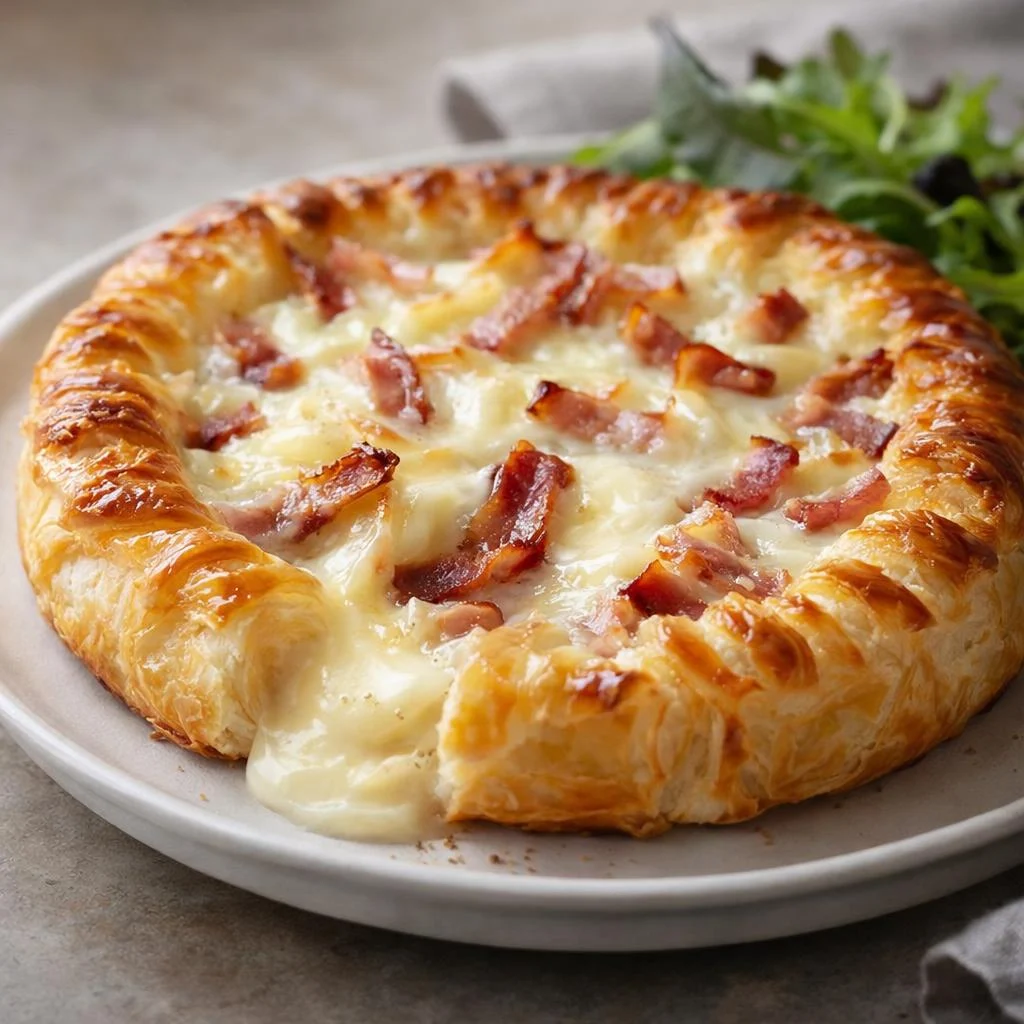 Feuilleté au Camembert et Lardons