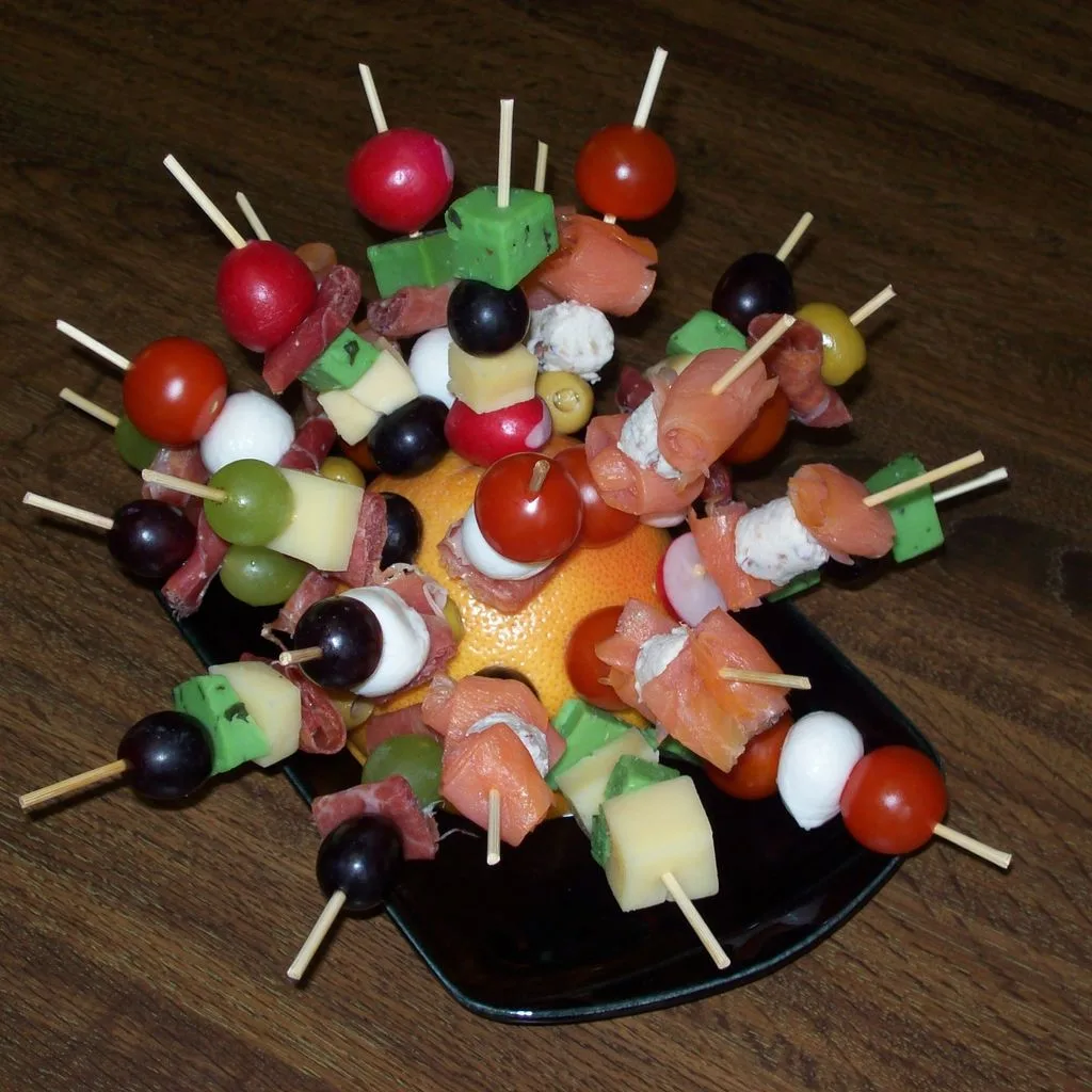 petites brochettes colorées pour l'apéritif : la meilleure recette