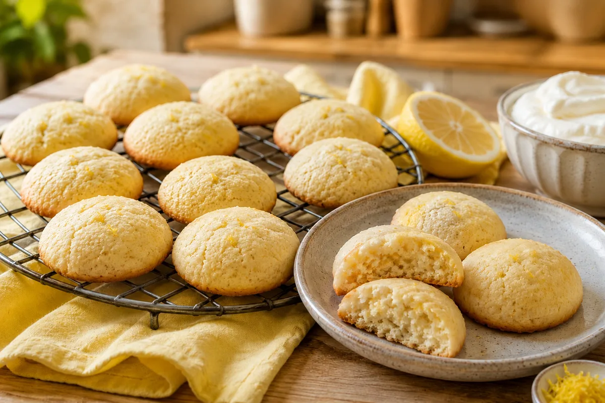 Biscuits légers au citron et au fromage blanc