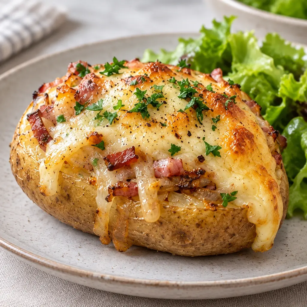 Pommes de terre farcies, gratinées et fondantes