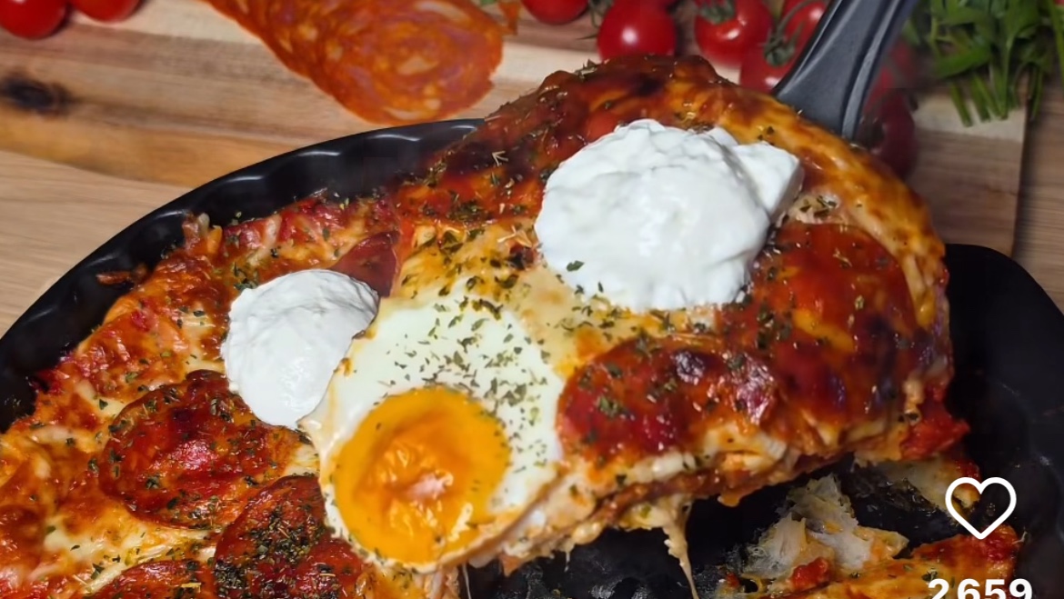 Pizza Tortilla au Jambon Fumé