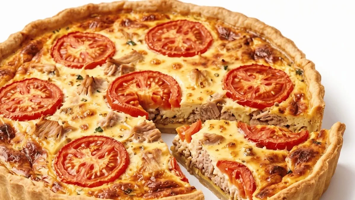 Tarte au thon, tomates et moutarde au Thermomix
