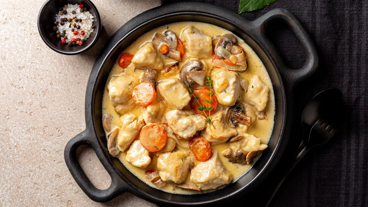 Blanquette de poulet au Cookeo