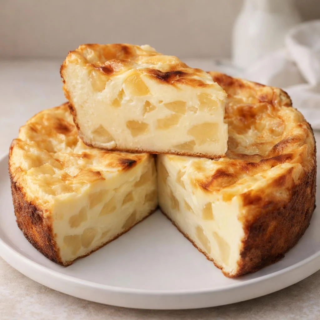 Recette flan pommes yaourt moelleux et doré