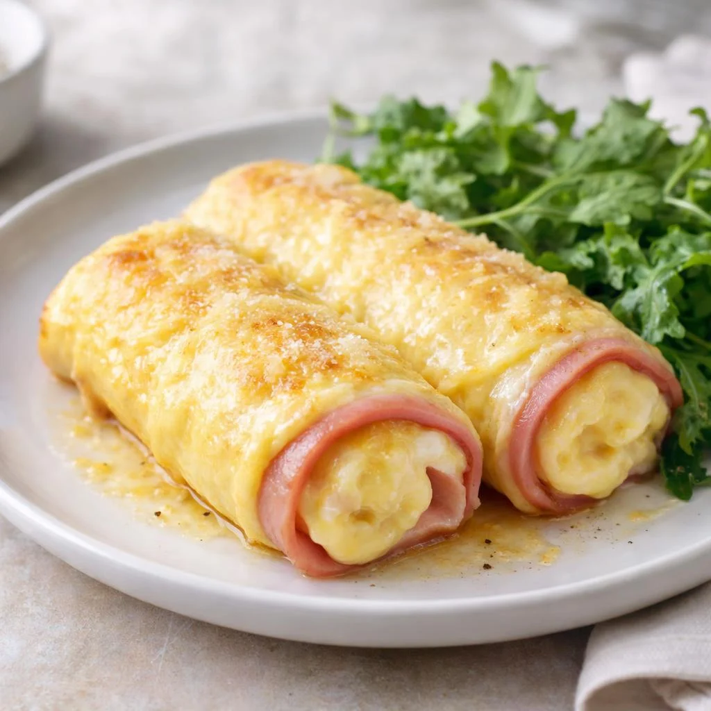 Oeufs roulés au jambon recette ultra rapide