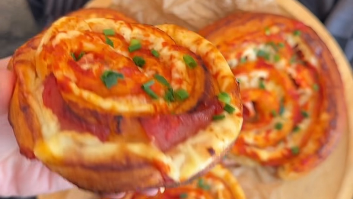Pizza Schnecken (Spirales de Pizza)