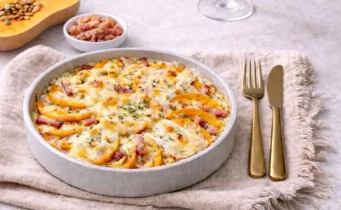 Notre recette de butternut gratinée façon tartiflette
