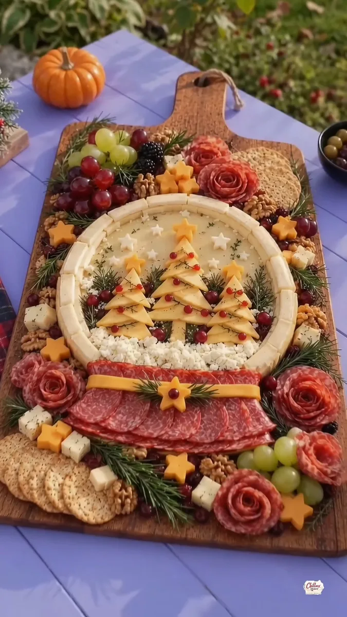 Plateau de Charcuterie Boule à Neige en Fromage