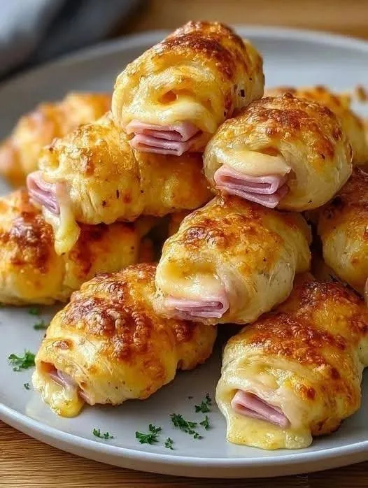 Bouchées Feuilletées au Jambon et Fromage Croustillantes et Fondantes