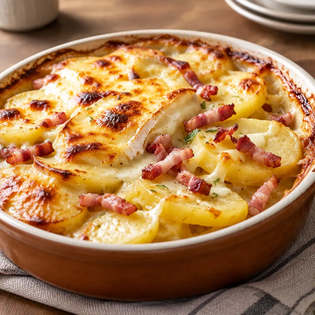 Gratin savoyard, fondant et bien gratiné