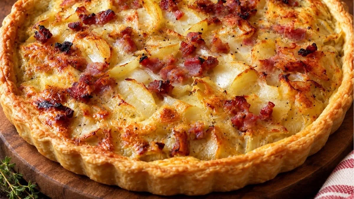 Tarte Fondante aux Oignons & Reblochon