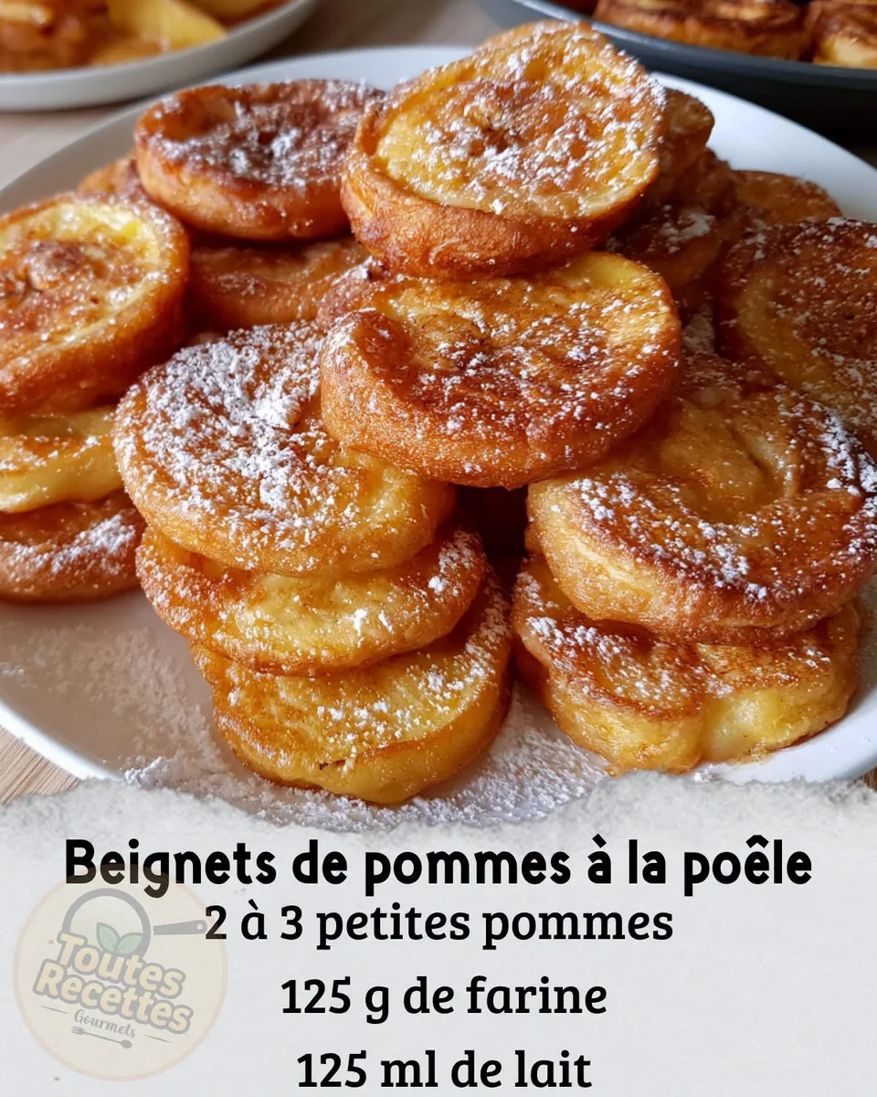 Beignets de pommes poêlés