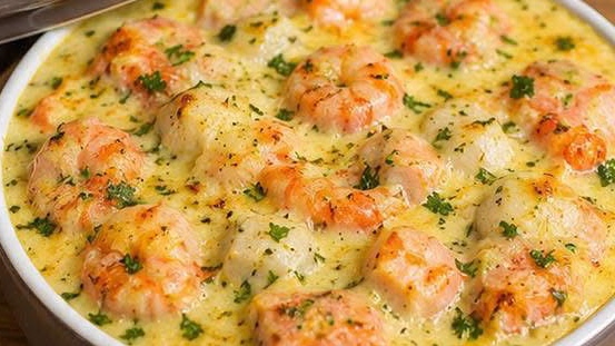 Cassolette aux deux poissons