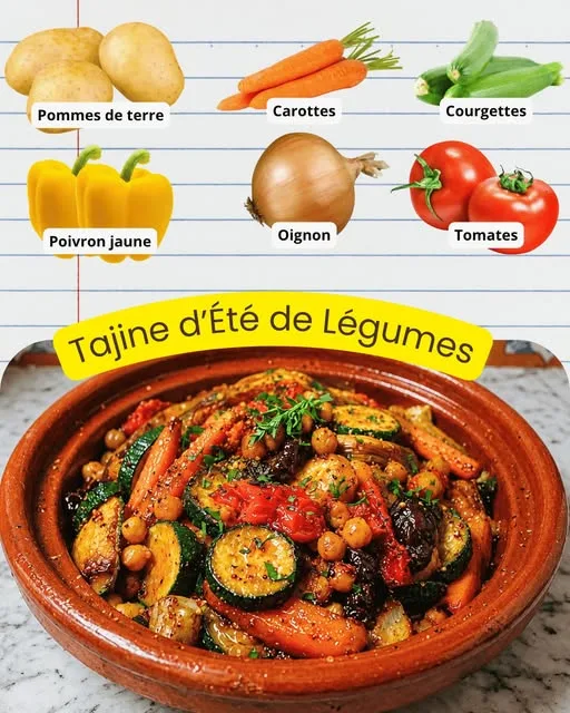Tajine d'Été aux Légumes Rôtis
