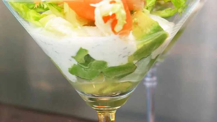 Verrine fraîcheur avocat-saumon fumé