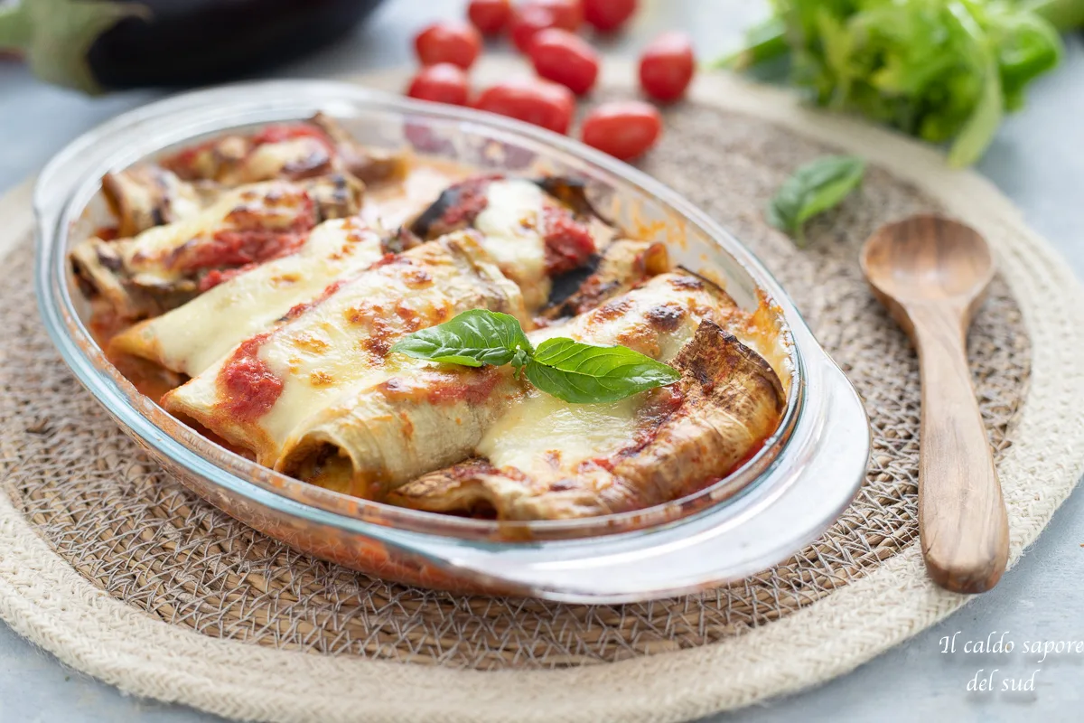 Involtini di melanzane alla pizzaiola