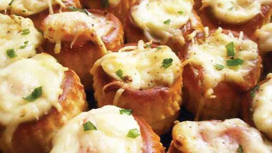 Minis bouchées chaudes au blanc de poulet