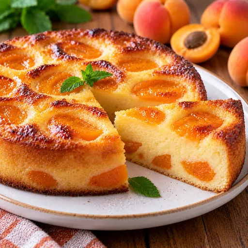 Gâteau de semoule à l'abricot