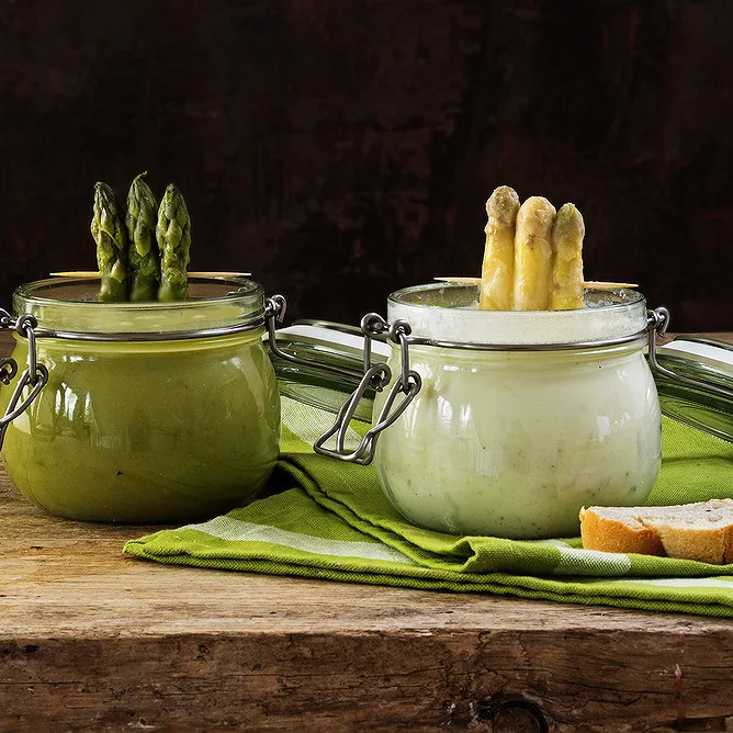 Verrine aux asperges et St Môret