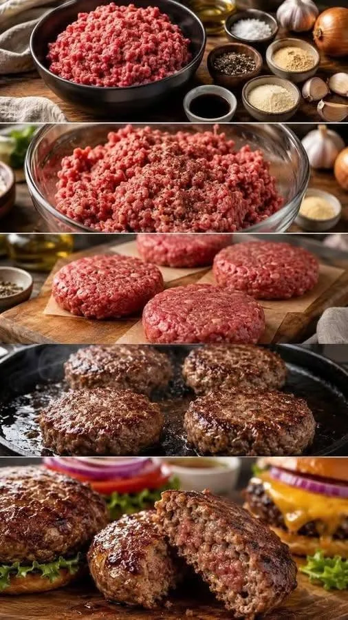 Hamburgers très juteux : une recette maison facile et parfaite
