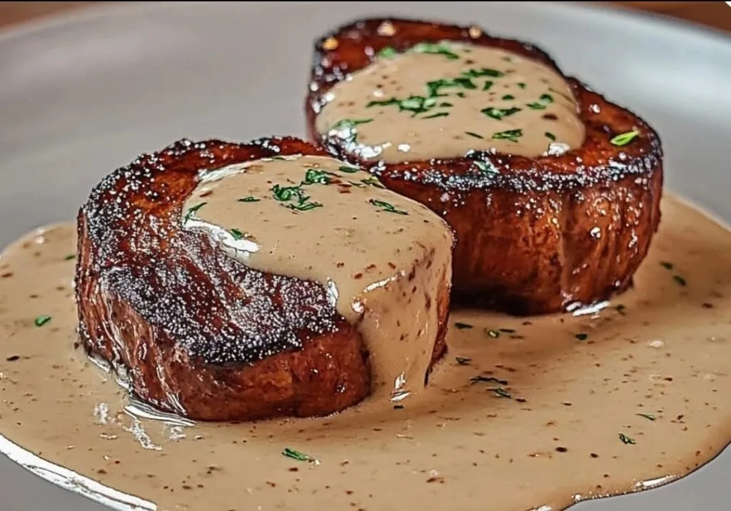 Filet Mignon avec Sauce Crémée