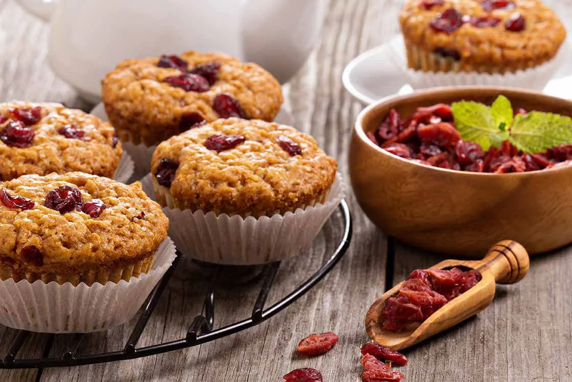 Muffins aux fruits secs