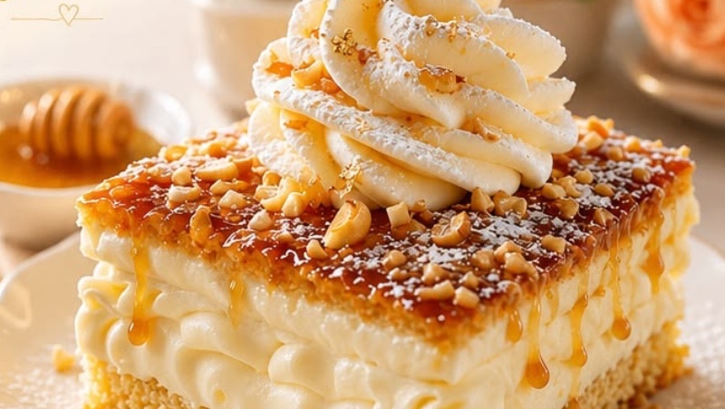 Gâteau Nuage au Miel & Noix de Cajou